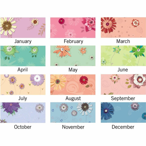 At-A-Glance Paper Flowers Monthly Desk Pad