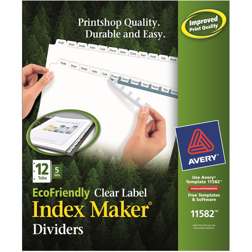 Avery® Eco-friendly Index Makers Dividers