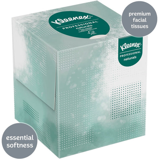Kleenex Professional Naturals Boutique Facial Tissue Cube for Business
