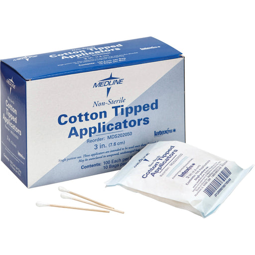 Medline Nonsterile Cotton-Tip Applicators