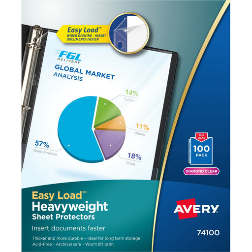 Avery® Heavyweight Sheet Protectors - Acid-free, Archival-safe