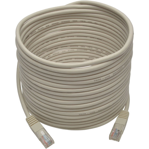 Tripp Lite Cat5e 350 MHz Molded (UTP) Ethernet Cable (RJ45 M/M), PoE - White, 25 ft. (7.62 m)