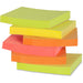 Business Source Repositionable Neon Notes
