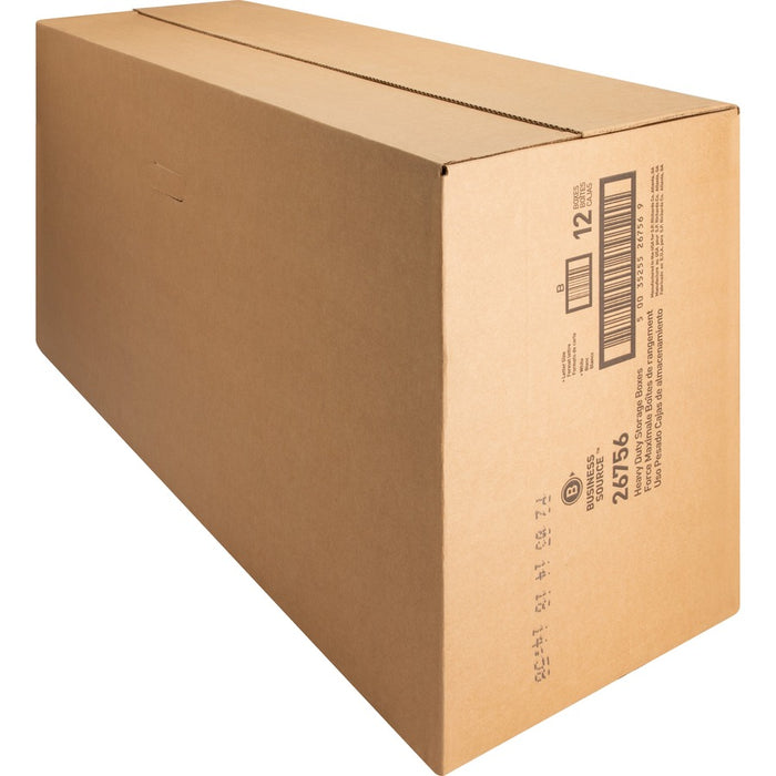 Business Source Heavy Duty Letter Size Storage Box