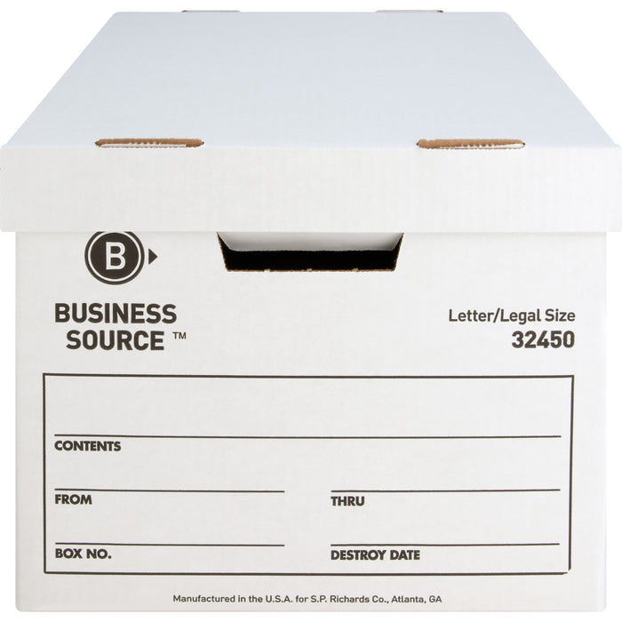 Business Source Quick Setup Medium-Duty Storage Box