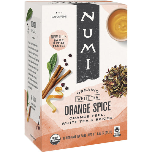 Numi Organic Orange Spice White Tea Bag
