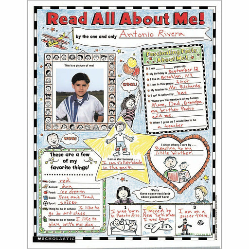 Scholastic Teach Res. Read About Me Poster