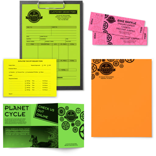 Astrobrights Color Copy Paper - "Neon" ,  5 Assorted Colours