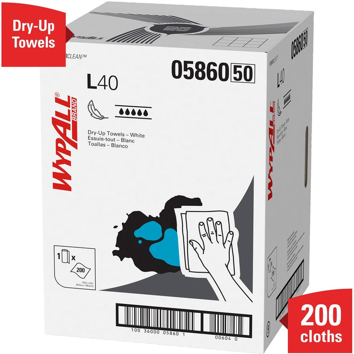 Wypall Power Clean L40 Extra Absorbent Towels