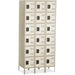 Safco Six-Tier Two-tone 3 Column Locker with Legs