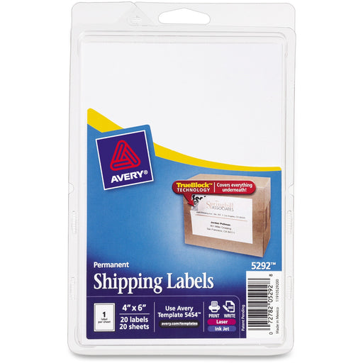 Avery® TrueBlock Permanent Shipping Labels