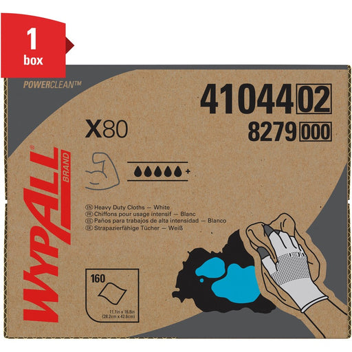 Wypall Power Clean X80 Heavy Duty Cloths Brag Box