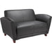Lorell Accession Collection Leather Loveseat