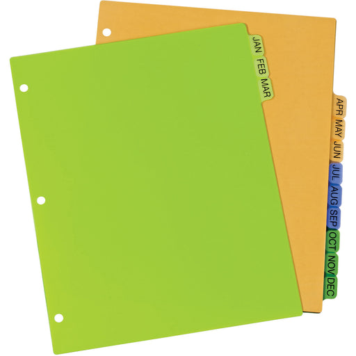 Avery® Preprinted Monthly Tabs Plastic Dividers