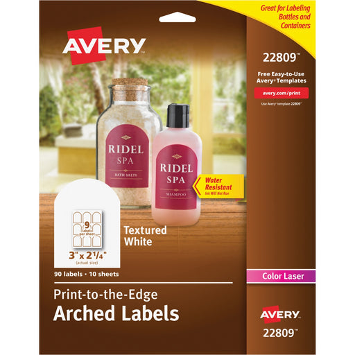 Avery® Arched Labels - Sure Feed - Print-to-the-Edge