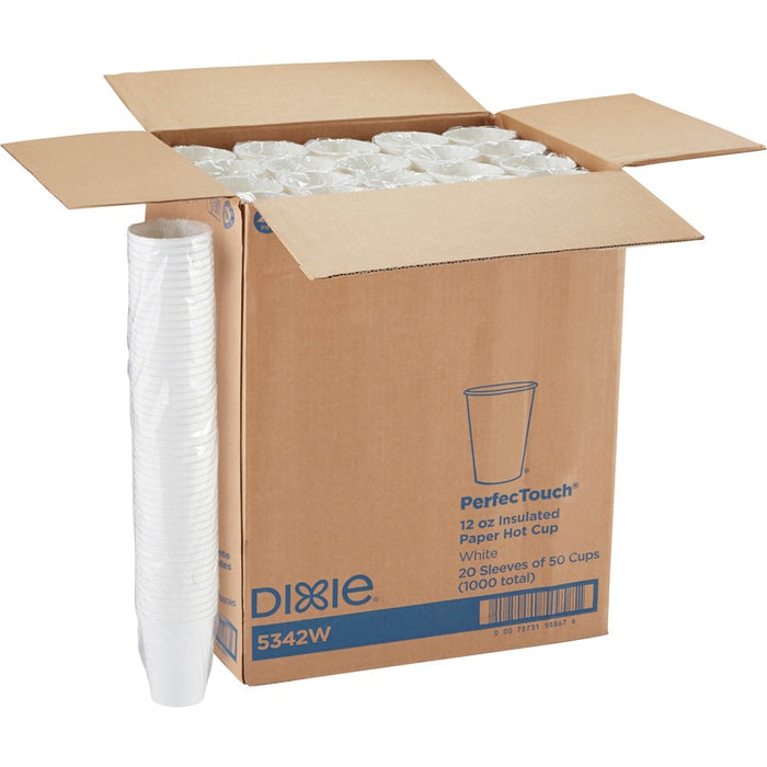 Dixie PerfecTouch Insulated Paper Hot Cups