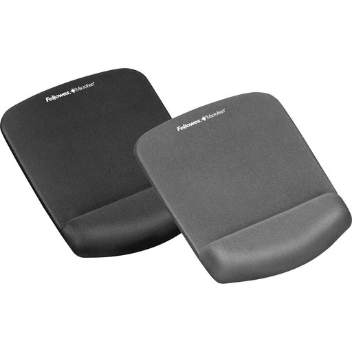 Fellowes PlushTouch™ Mouse Pad Wrist Rest with Microban® - Graphite