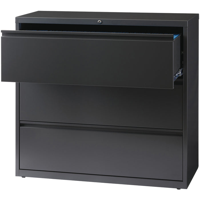 Lorell 3-Drawer Black Lateral Files