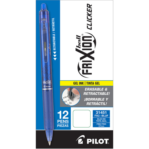 Pilot FriXion .7mm Clicker Erasable Gel Pens