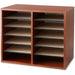 Safco Adjustable 12-Slot Wood Literature Organizer