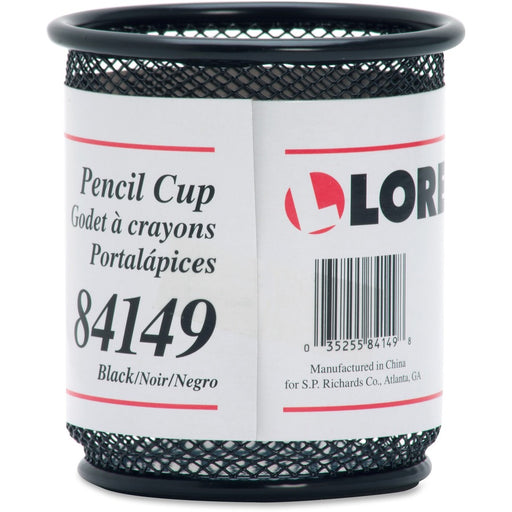 Lorell Black Mesh/Wire Pencil Cup Holder