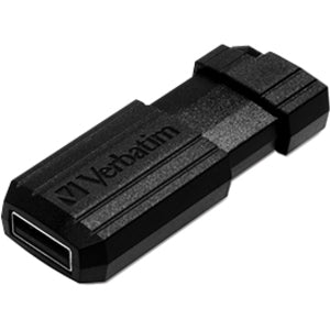 128GB PinStripe USB Flash Drive - Black