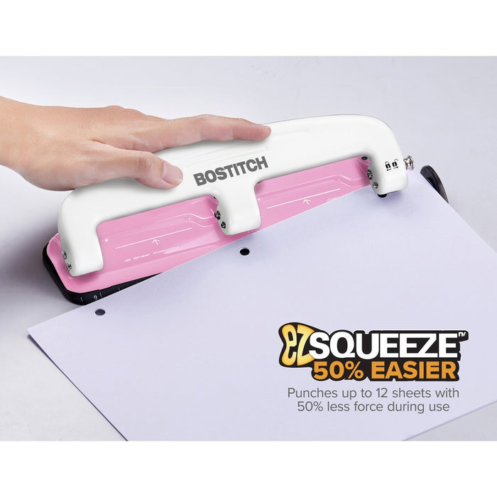 Bostitch EZ Squeeze™ InCourage 12 Three-Hole Punch