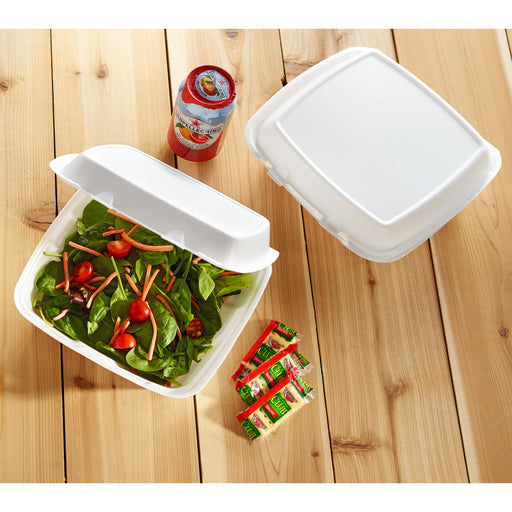 Dart Large 1-Compartment Carryout Foam Trays