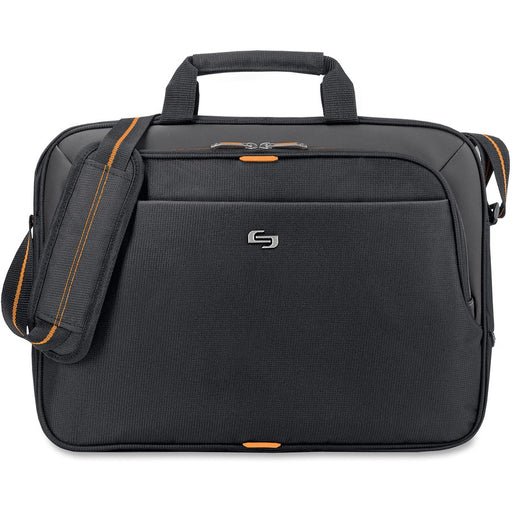 Solo Carrying Case (Briefcase) for 15.6" Apple iPad Notebook - Orange, Black
