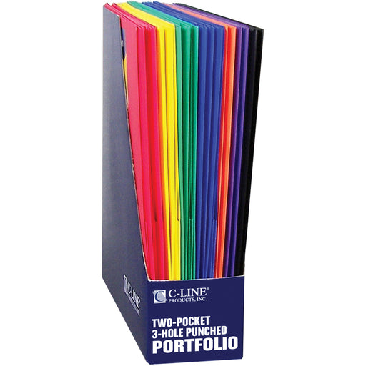 C-Line Two-Pocket Heavyweight Poly Portfolio Folder