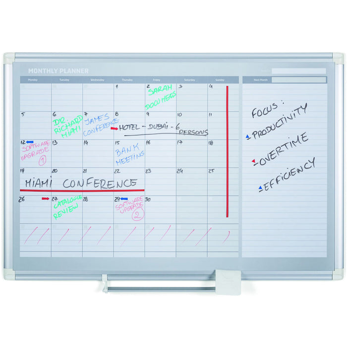 MasterVision MasterVision 3' Magnetic Gold Monthly Planner