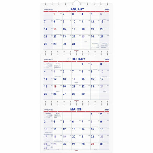 At-A-Glance Move-A-Page 3-Month Wall Calendar