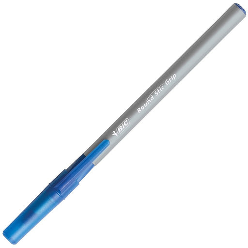 BIC Round Stic Grip Xtra-Comfort Medium Ball Point Pen, Assorted, 36 Pack