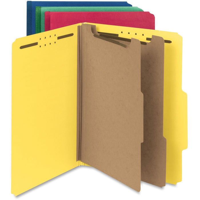 Smead 2/5 Tab Cut Letter Recycled Classification Folder