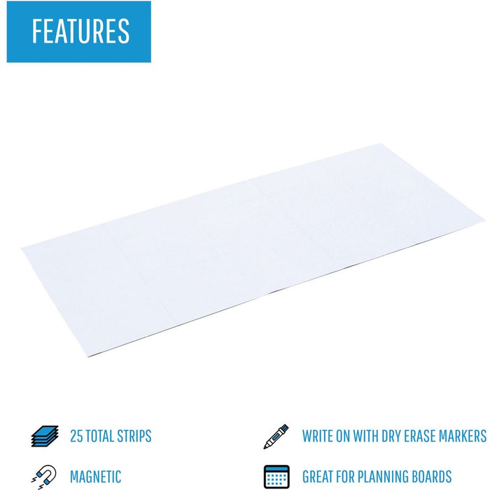 MasterVision 2" Magnetic Dry Erase Strips