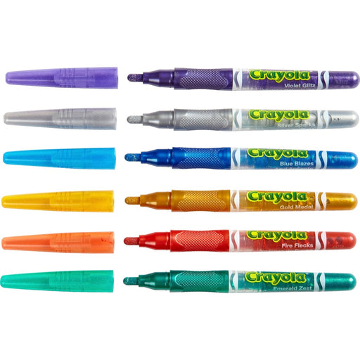 Crayola 6 Color Glitter Markers