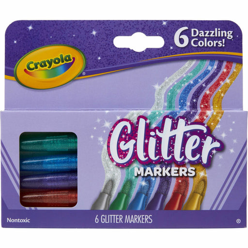 Crayola 6 Color Glitter Markers