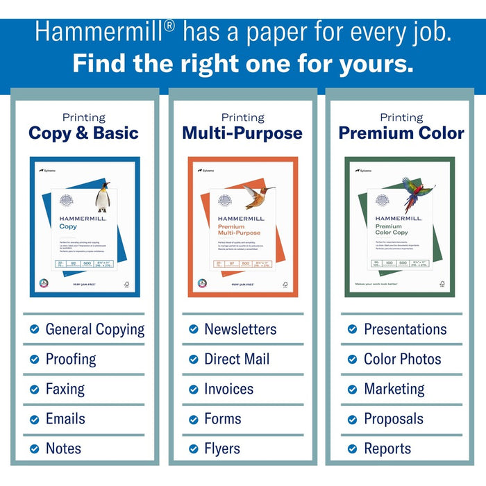 Hammermill Color Copy Cover for Color Copiers, Inkjet & Laser Printers - White