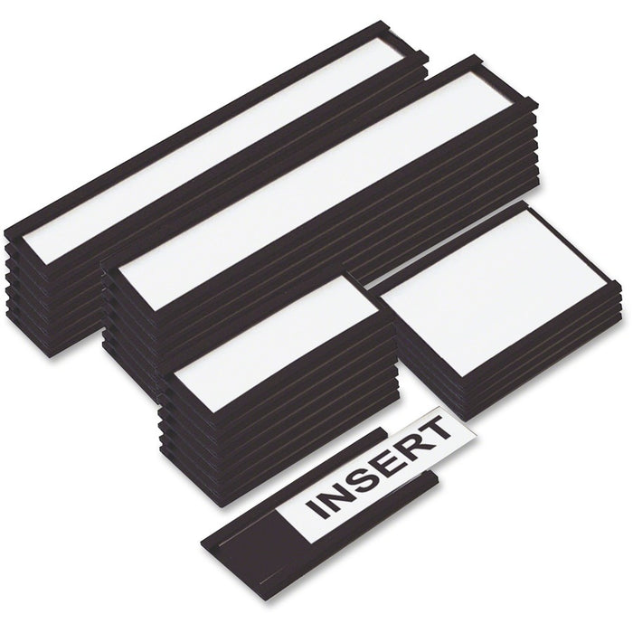 MasterVision Black Magnetic Data Cards