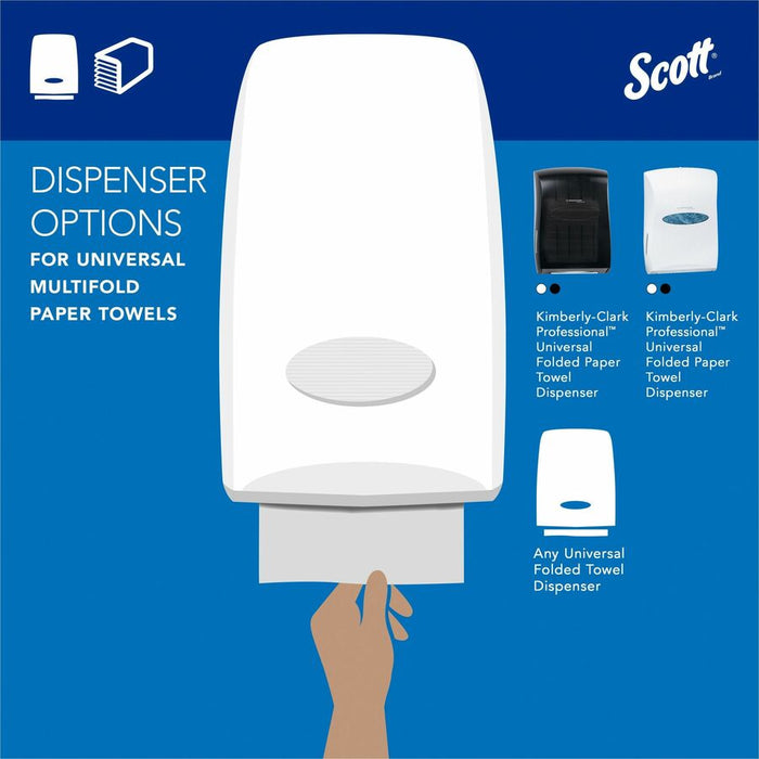 Scott 100% Recycled Fiber Multifold Paper Towels with Absorbency Pockets