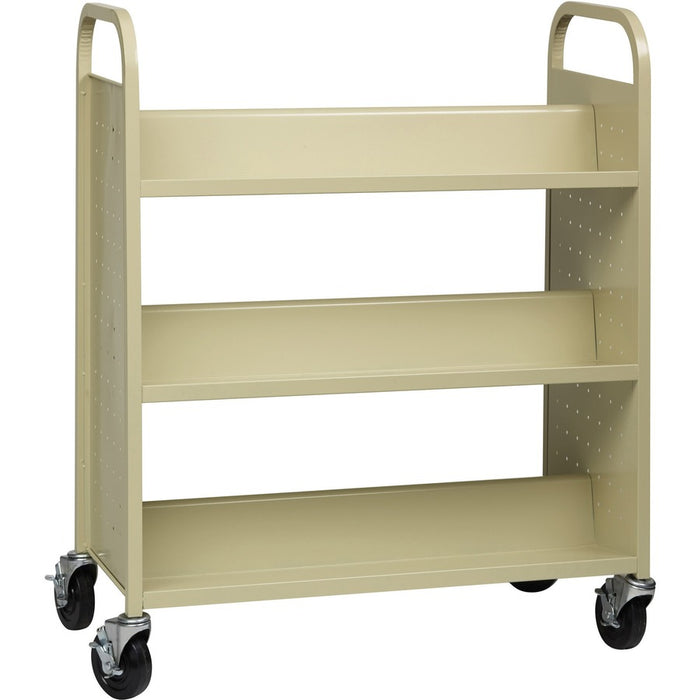 Lorell Double-sided Book Cart