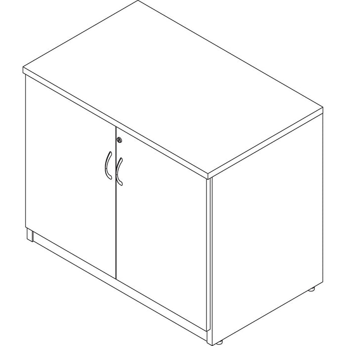 Lorell Essentials Series Cherry 2-door Storage Cabinet