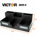 Victor 9525-5 Midnight Black Desk Organizer with Smart Phone Holder