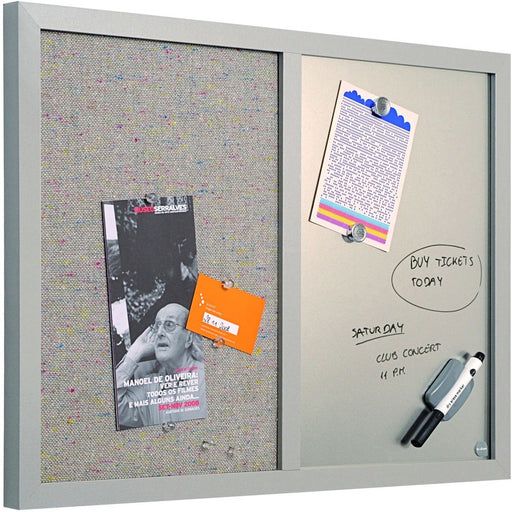 MasterVision MV Fabric/Dry-erase Bulletin Board