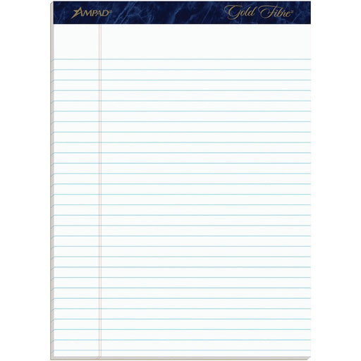 TOPS Gold Fibre Ruled Perforated Writing Pads - Letter