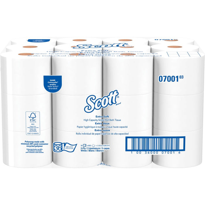 Scott Essential Extra Soft Coreless Standard Roll Bathroom Tissue