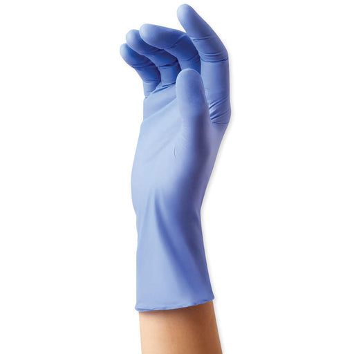 Medline SensiCare Ice Blue Nitrile Exam Gloves
