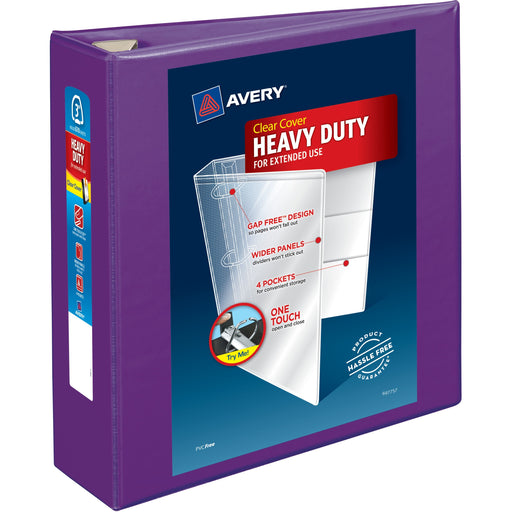 Avery® Heavy-Duty View Purple 3" Binder (79810)