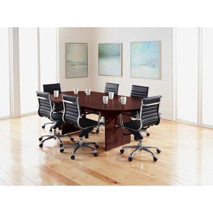 Lorell Chateau Series Mahogany 8' Oval Conference Tabletop