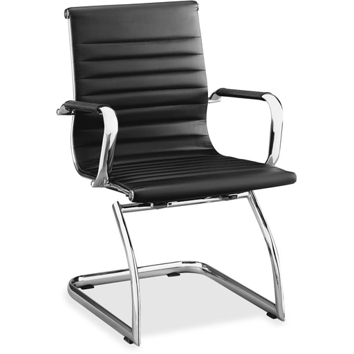 Lorell Modern Chair Mid-back Leather Guest Chairs